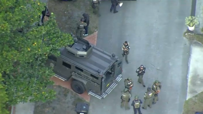 A suspect was arrested after SWAT executed a narcotics search warrant at a home in North Miami Beach Tuesday morning, authorities said.