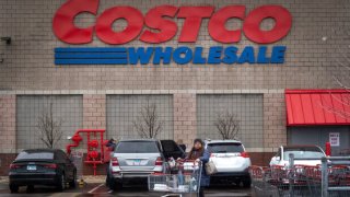 Customers shop at a Costco Wholesale store on Jan. 31, 2025 in Chicago, Illinois.