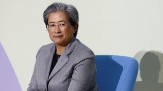 Lisa Su, CEO of AMD, attends the Artificial Intelligence Action Summit at the Grand Palais in Paris, Feb. 10, 2025.