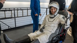 Suni Williams returns to Earth after 9 months in space.