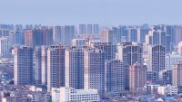 Urban buildings in Huai’an city, Jiangsu province, China, on March 18, 2025.