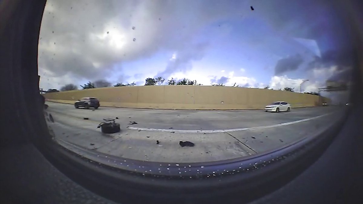 Dashcam shows car crashing into FHP trooper on I-95 – NBC 6 South Florida