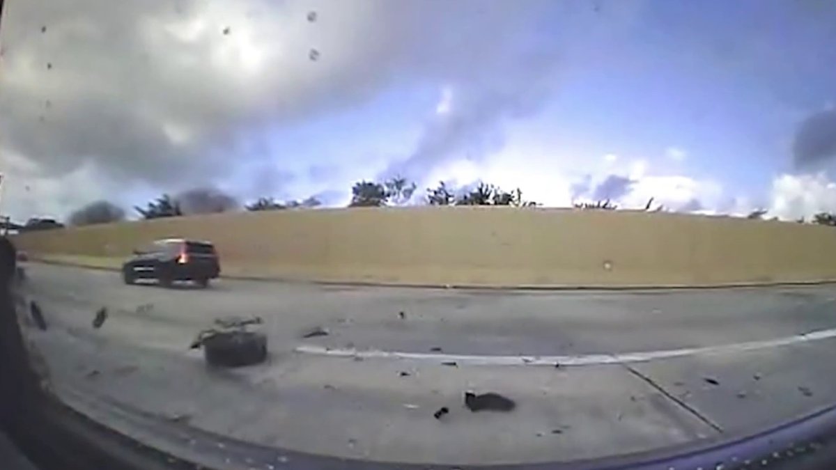 Dashcam shows car crash into Florida trooper’s cruiser on I-95 – NBC 6 ...