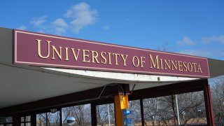 The Washington Ave. bridge on the campus