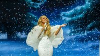 Mariah Carey performs her Christmas show