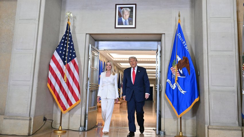 Pam Bondi and Donald Trump