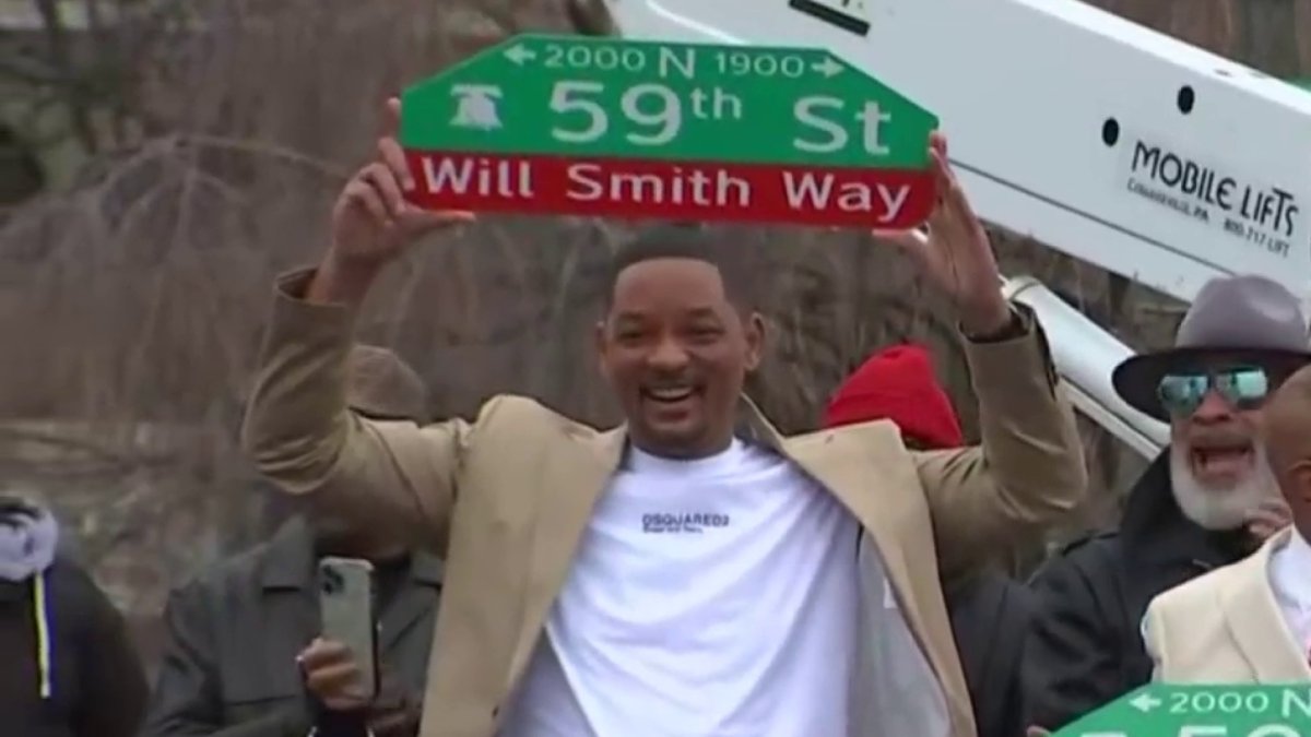 'Philly, I love you': West Philly street renamed for actor, rapper Will Smith