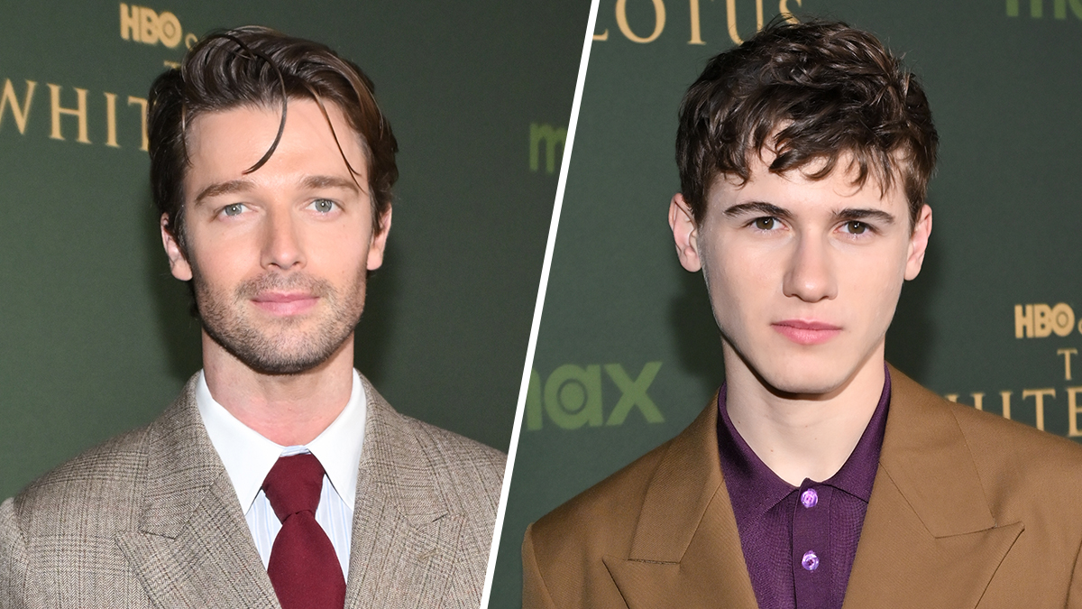 Patrick Schwarzenegger and Sam Nivola react to 'White Lotus' kissing scene