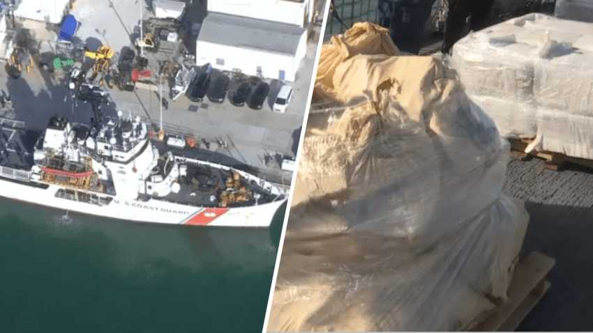 Members of the U.S. Coast Guard are offloading more than 12,471 pounds of narcotics on Thursday morning that they intercepted in the Caribbean Sea.