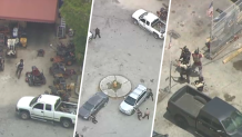 A massive law enforcement response after a shooting at a business in southwest Miami-Dade on April 24, 2025.
