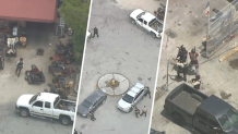 A massive law enforcement response after a shooting at a business in southwest Miami-Dade on April 24, 2025.