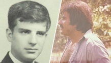 Blaine Louis Brown Jr., in a yearbook photo (left) and later in life
