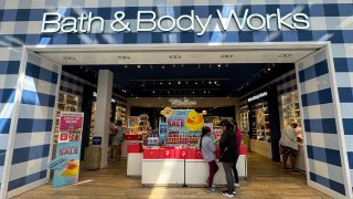 Customers shop at a Bath & Body Works store in Hayward, California, on June 12, 2024.