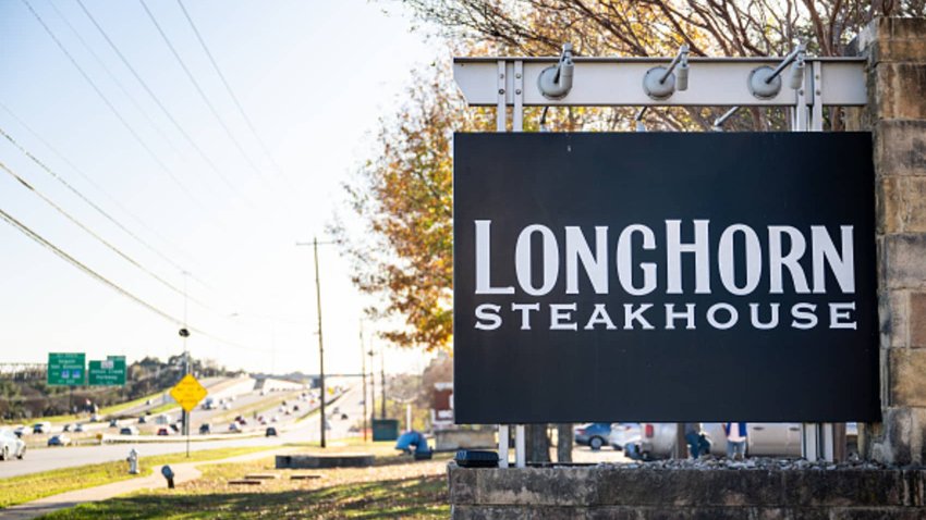 The exterior of a LongHorn Steakhouse restaurant is seen on December 19, 2024 in Austin, Texas. 