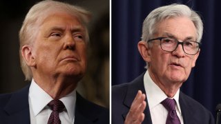 U.S. President Donald Trump, left, and U.S. Federal Reserve Chair Jerome Powell.