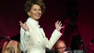 NBC Universal Entertainment & Studios Chair Donna Langley speaks onstage during the CinemaCon 2025 Universal Pictures and Focus Features presentation at The Colosseum at Caesars Palace in Las Vegas, Nevada on April 2, 2025.