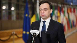 Polish Minister of Finance Andrzej Domanski on January 21, 2025 in Brussels, Belgium.