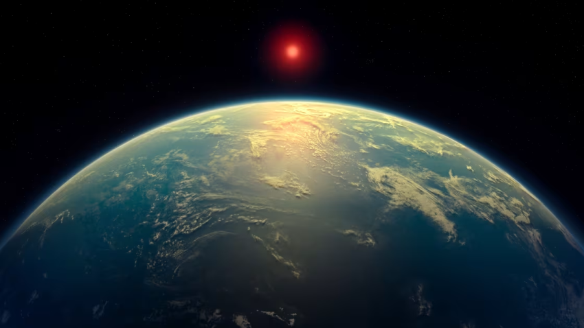 Illustration of a hycean world
