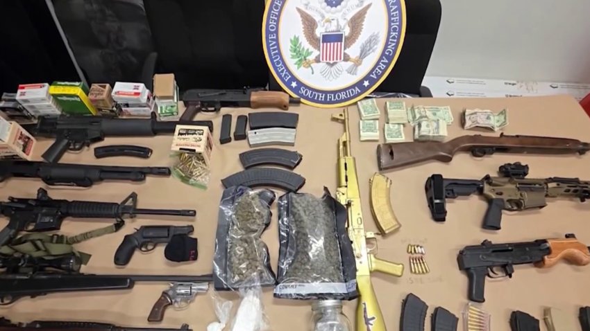 Drugs and guns seized in undercover operation in Miami