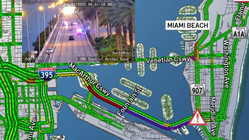 MacArthur Causeway eastbound shut down