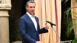 Calif. Gov. Gavin Newsom attends Vogue World Hollywood Announcement at Chateau Marmont on March 26, 2025, in Los Angeles.