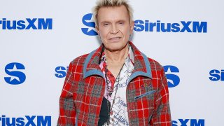 Billy Idol visits SiriusXM Studios on April 2, 2025 in New York City.