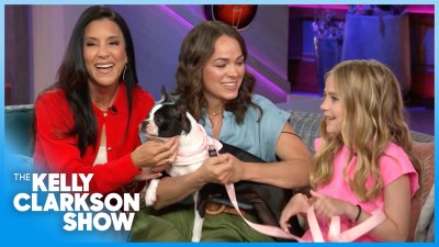 Kelly Clarkson loves nonprofit pairing puppies and kids with cleft palates
