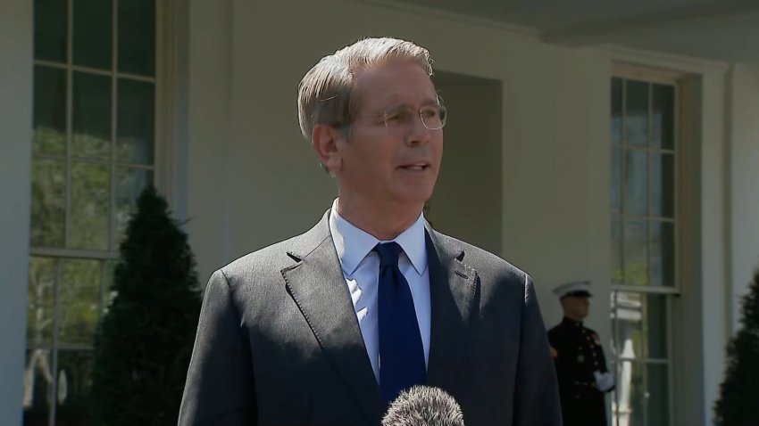 Treasury Secretary Scott Bessent speaks from White House