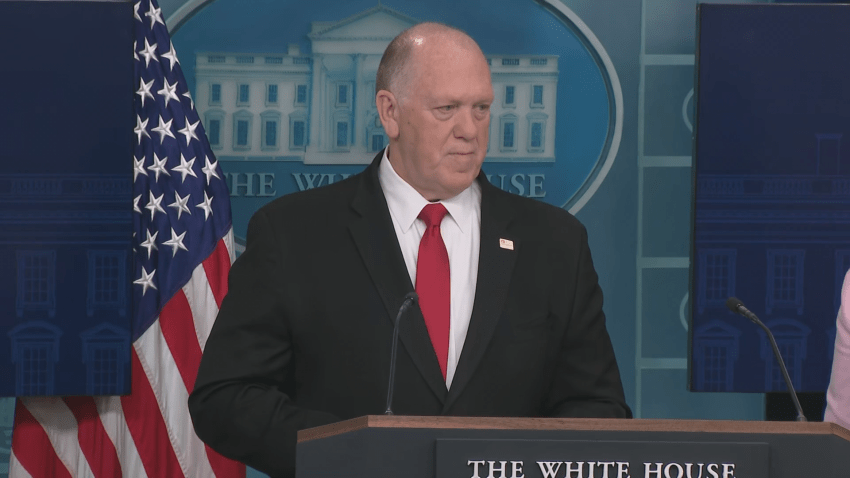 Trump administration border czar Tom Homan speaks from White House