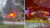 Man injured after boat near Lauderdale Lakes home catches on fire