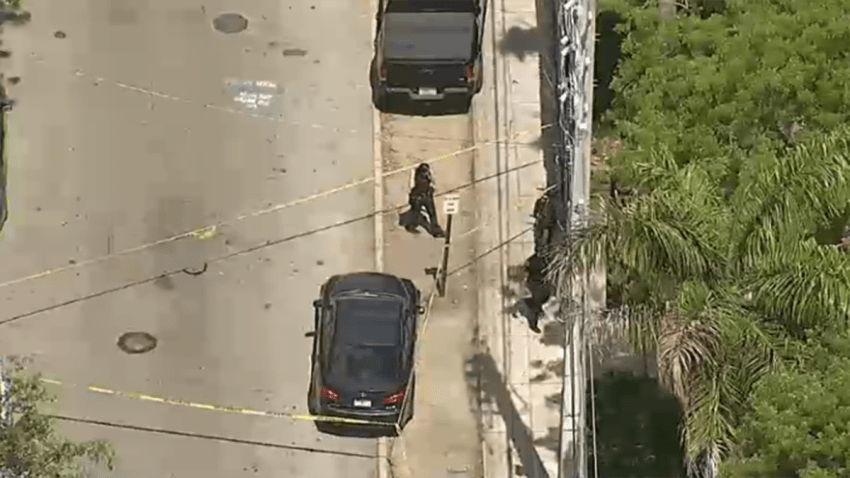 Miami Police respond after a teen was shot in Little Havana on May 2, 2025.