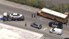 Driver hospitalized after crash with Miami-Dade school bus in Medley