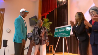 A section of Northwest 2nd Avenue is now called “Nat Moore Way” to honor the wide receiver who spent his entire NFL career with the Dolphins.