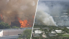 Crews responding to grass fire near residential area in SW Miami-Dade