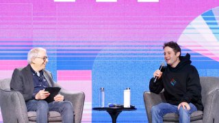 From left, Steven Levy, Wired editor at large, and Dylan Field, co-founder and CEO of Figma, speak onstage at Wired’s The Big Interview event in San Francisco on Dec. 3, 2024.