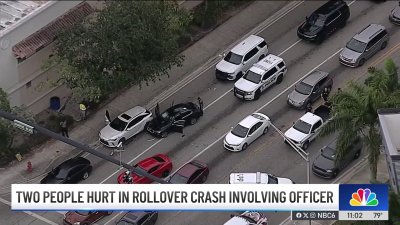 People hurt in rollover crash involving Fort Lauderdale Police officers
