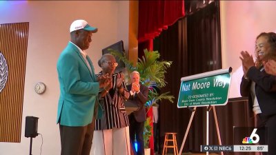 ‘Nat Moore Way' street naming in Miami honors Dolphins legend