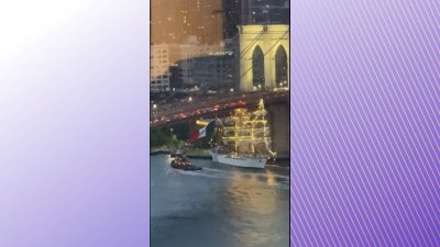WATCH: Mexican navy ship collides with Brooklyn Bridge