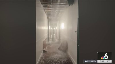 Residents clean up after flooding at Fort Lauderdale apartments