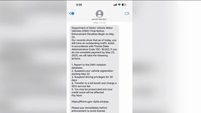 Phishing scam: Miami-Dade officials warn of fake texts claiming to be from DMV