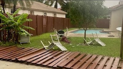 Storm causes damage to South Florida neighborhoods