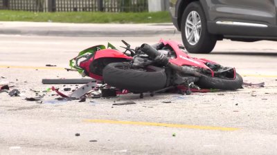 1 dead after motorcycle collides with vehicle in Lauderhill: Police