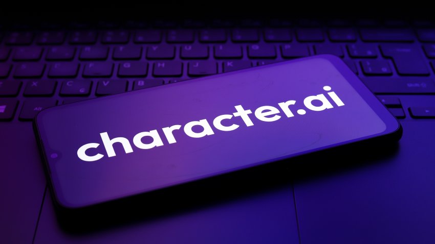 The Character AI logo appears on the screen of a smartphone in Reno, United States, on December 2, 2024. (Photo by Jaque Silva/NurPhoto via Getty Images)