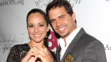 HOLLYWOOD, CA - SEPTEMBER 17:  Actor Pedro Moreno (R) and wife, Barbara Estevez attend Padres Contra El Cancer's 15th annual "El Sueno De Esperanza" at Boulevard3 on September 17, 2015 in Hollywood, California.  (Photo by Matthew Simmons/Getty Images)