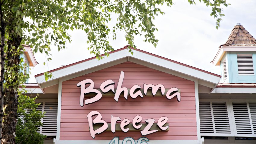 Signage is displayed at a Darden Restaurants Inc. Bahama Breeze Island Grille location in Schaumburg, Illinois, U.S., on Thursday, June 22, 2017. Darden Restaurants Inc. is scheduled to reporter earnings figures on June 27. Photographer: Daniel Acker/Bloomberg via Getty Images