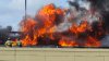 WATCH: Large flames on I-595 after fuel tanker crash in Broward County