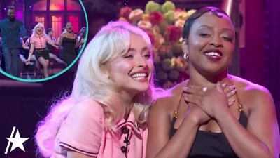 Sabrina Carpenter crashes Quinta Brunson's ‘SNL' monologue about being short