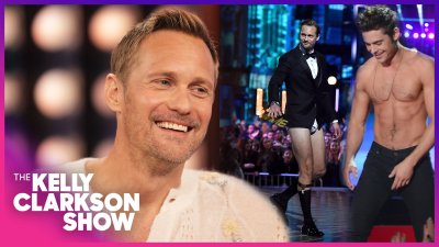 Alexander Skarsgard says Zac Efron inspired viral pantsless moment