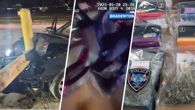 Video shows Florida officer dragged by driver who had 62 THC vape cartridges: Police