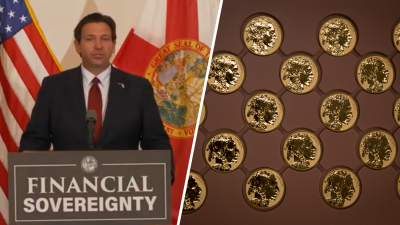 DeSantis signs bill recognizing gold, silver coins as legal tender in Florida
